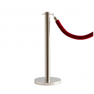Столбик ECONOM для каната Н-85, опора D-32 см "БЛИН", серебро (Таблетка)