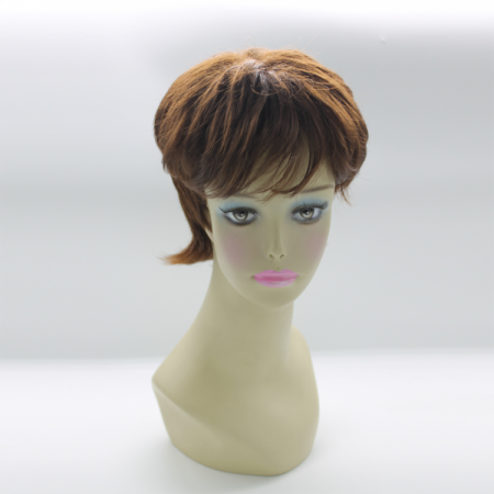 Парик женский для манекена темный с короткими волосами