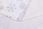 Ткань белая со снежинками, новогодняя, 100х150 см.