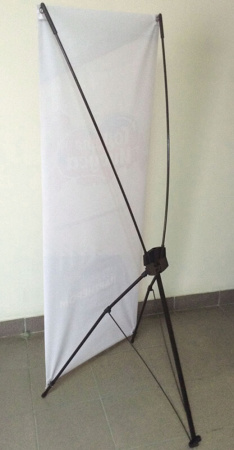 Мобильный стенд X-образный "Паук" 80x180 см, мет.01