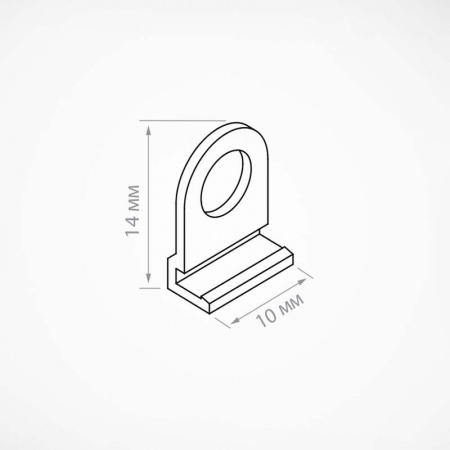 Петля для подвешивания пластикового профиля