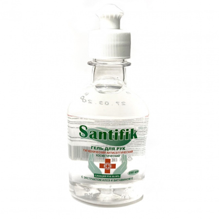 Гель для рук гигиенический антисептический Santifik 250мл.