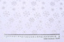 Ткань белая со снежинками, новогодняя, 100х150 см.